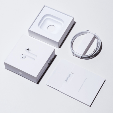 voorbeeld packaging AirPods sterk design